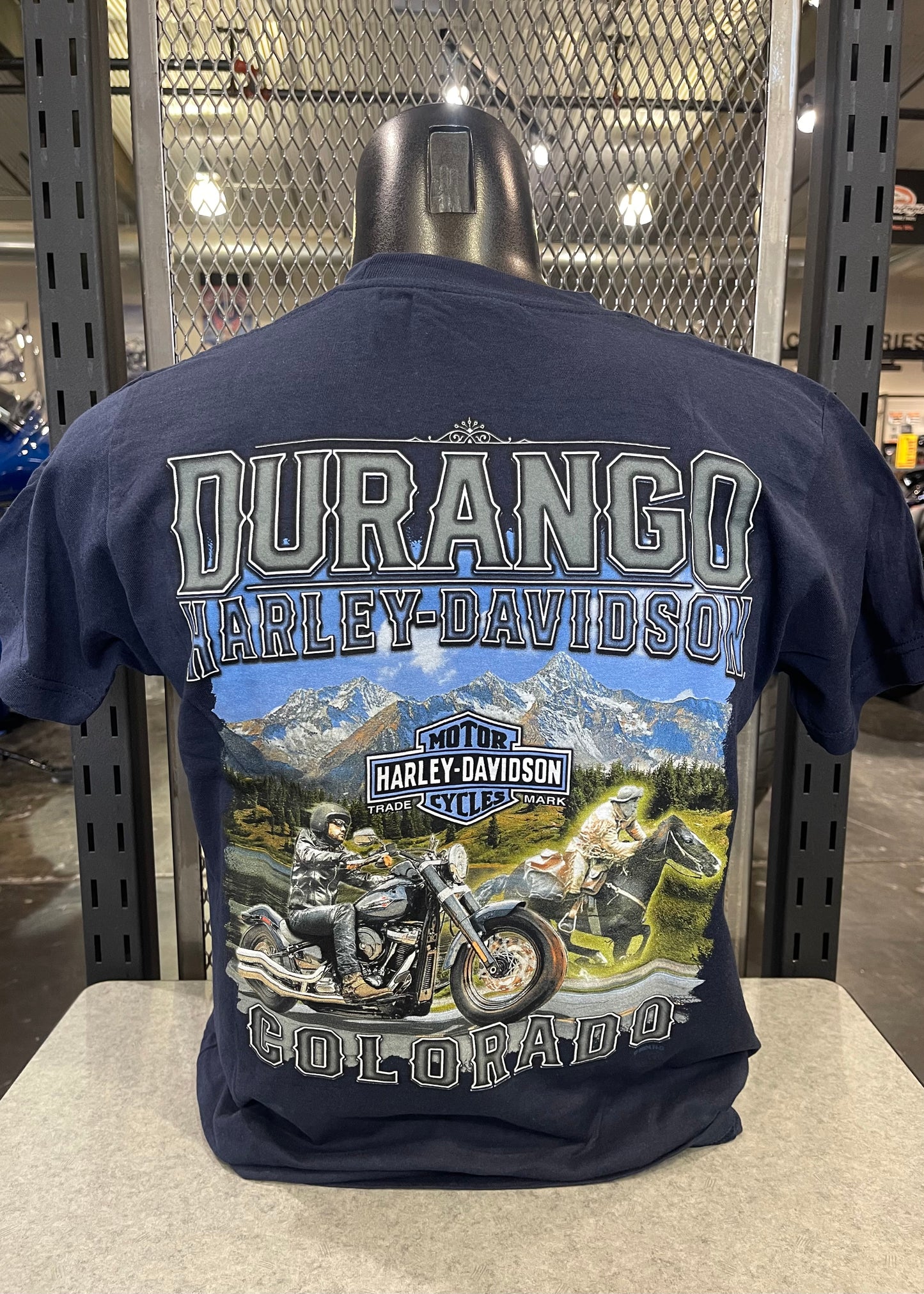 DHD Ghost Rider Back - T-Shirt (Navy)