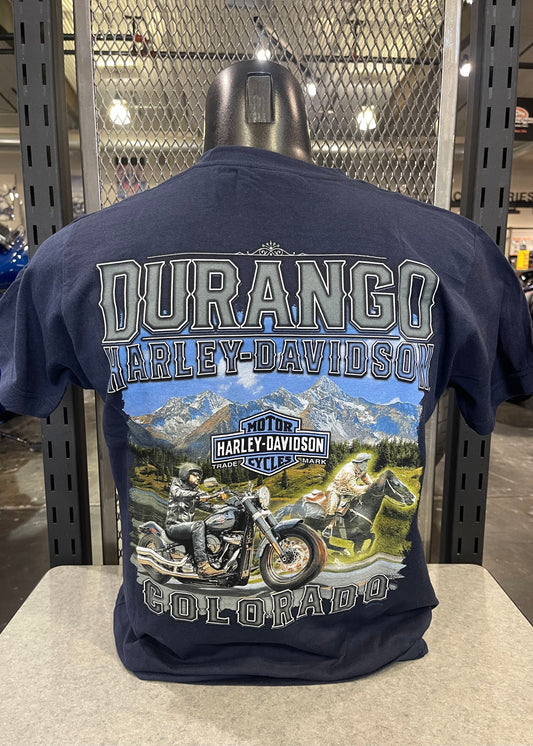 DHD Ghost Rider Back - T-Shirt (Navy)