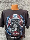 SHD Patriotic Skull Mens Tee - Shop Back